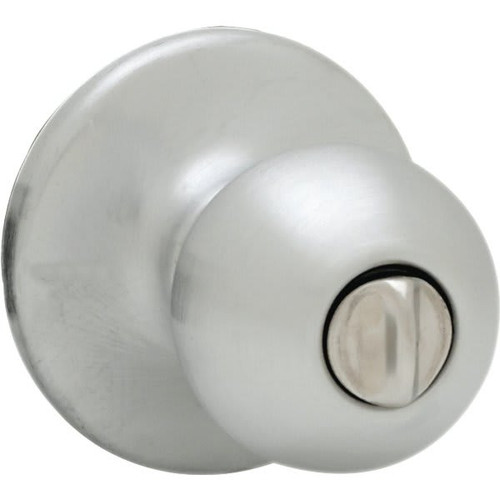 Kwikset Polo Satin Chrome Bed/Bath Privacy Door Knob