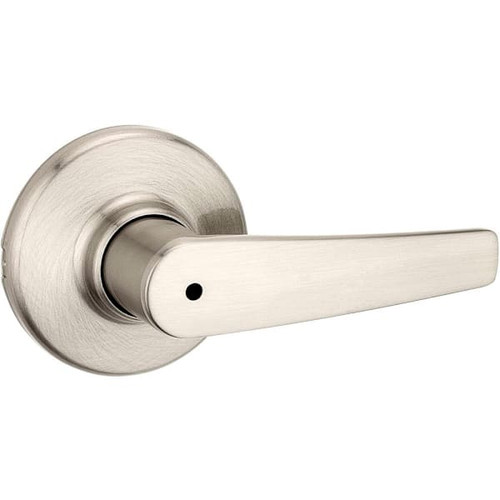 Kwikset Delta Satin Nickel Bed/Bath Privacy Door Lever