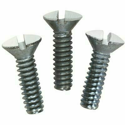 Leviton 1/2" Long 6-32 Thread Oval Head Wallplate Screws, White Package Of 100