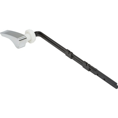Fluidmaster Sure-Fit Toilet Tank Lever, Plastic Arm, Chrome Handle