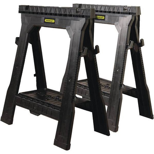 Stanley 31 In Folding Sawhorse Package Of 2