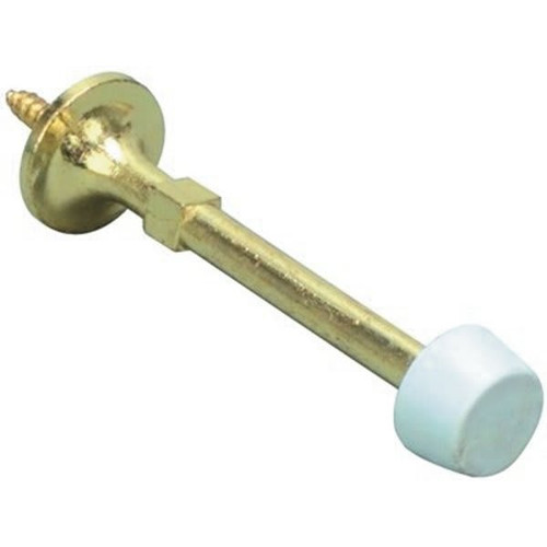 4 In. Brass Rigid Door Stop 10 Per Pack