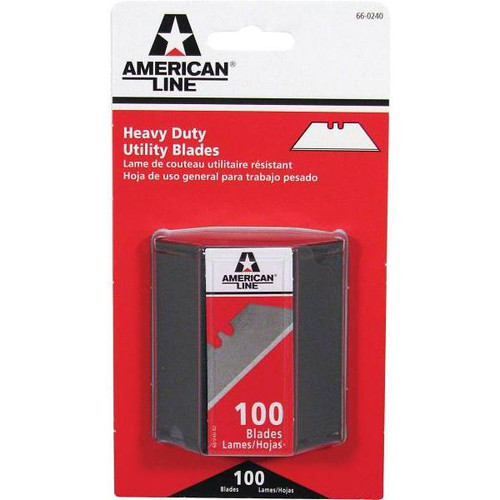 American Line 2-Notch Utility Blades W/ Dispenser (100-Pack)