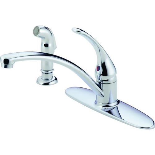 Delta Foundations 1-Handle Kitchen Faucet W/ Spray, 1.8 Gpm In Chrome