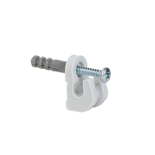 Everbilt 1-In. Fixed Mount Wire Shelving Back-Wall Clips For Concrete And Stud (12-Pack)