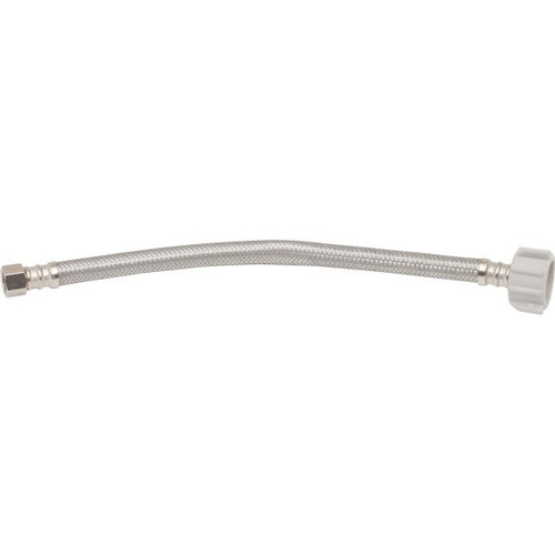 Fluidmaster Stainless Steel Toilet Supply 20" 3/8 Comp X 7/8 Ballcock