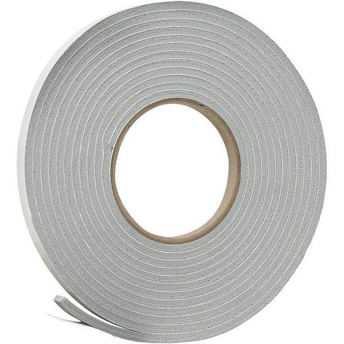 Frost King 3/8 In X 3/16 In X 17 Ft Grey Vinyl Foam Weatherseal Tape