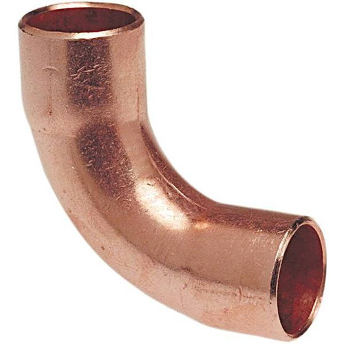 Nibco 5/8" Wrot Copper 90-Degree C X C Long Radius Elbow, Package Of 10