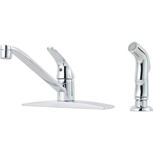 Pfister Pfirst Kitchen Faucet Chrome Single Handle With Spray