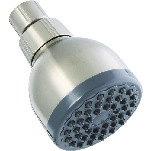 Seasons 3 In. Round Single Function 1.8 GPM Fixed Showerhead, Brushed Nickel