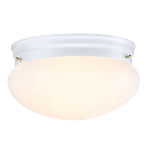 Seasons 8in 2-Light Mushroom Fixture In White