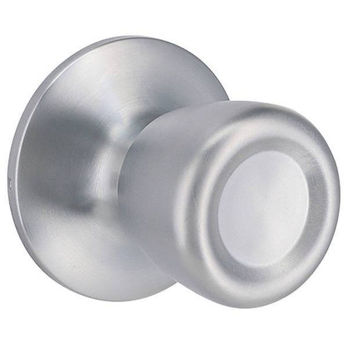 Shield Security Tulip Keyless Passage Door Knob In Satin Chrome