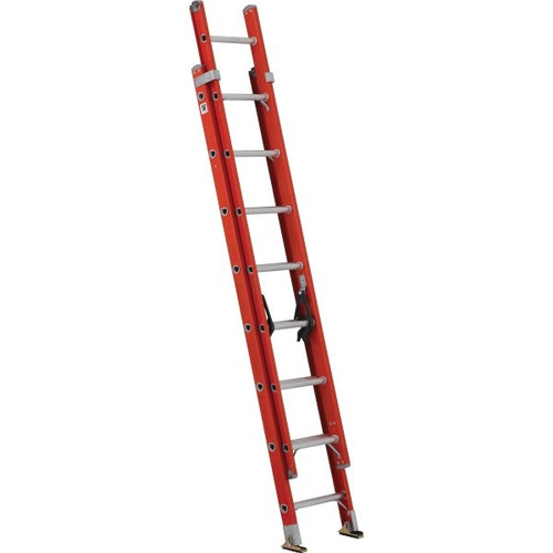 Louisville Ladder Fe3200 16 Ft 300 Lb. Fiberglass 16-Step Extension Ladder