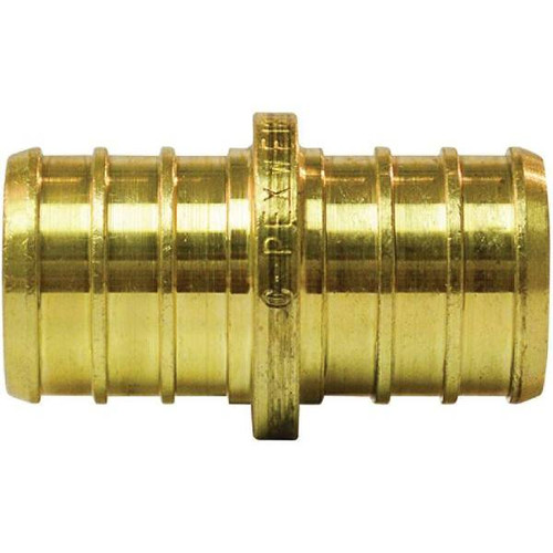 Apollo Pex-B Barb, 3/4" Brass, Coupling, Package Of 10