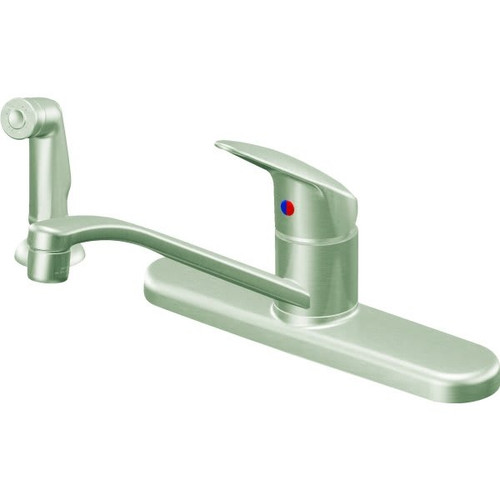 Cleveland Faucet Group Cornerstone Kitchen Faucet Single Handle W/ Spray (Stainless Steel)