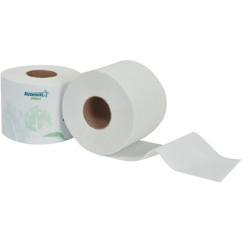 Renown Single Roll Banded 2-Ply Toilet Paper (48 Rolls X 616 Sheets Each)
