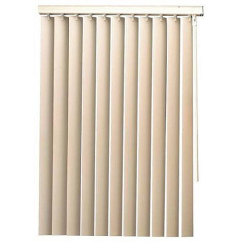 Designer's Touch 110 In W X 84 In L White 3.5 In PVC Vertical Blinds