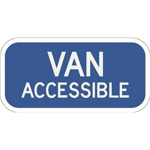 Hy-Ko 6 In X 12 In Van Accessible Heavy-Duty Reflective Sign