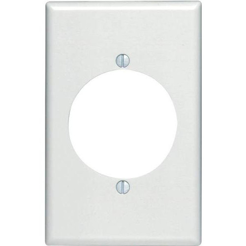 Leviton White 1-Gang Single Outlet Wall Plate 1-Pack