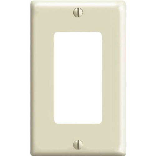 Leviton Decora 1-Gang Wall Plate, Ivory