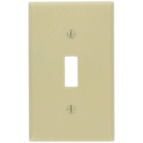 Leviton 1-Gang Ivory Toggle Wall Plate Package Of 10