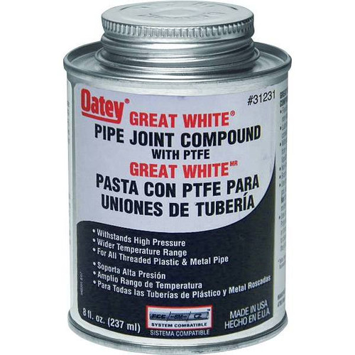 Oatey Great White 8 Oz Pipe Joint Compound
