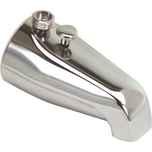 Maintenance Warehouse 3/4 In. Ips Bathtub Spout With Top Shower Diverter, Chrome