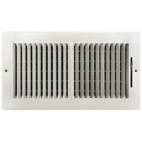 Truaire 12 In. X 6 In. 2-Way Steel Wall/Ceiling Register 245766