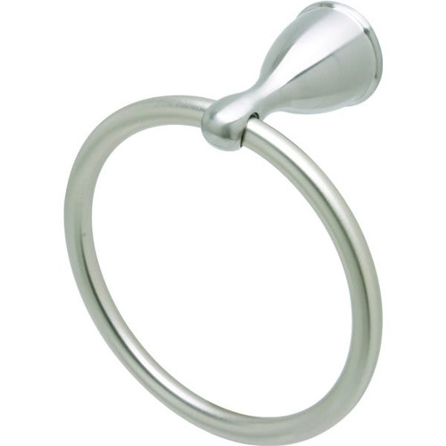 Seasons Anchor Point Brushed Nickel Towel Ring