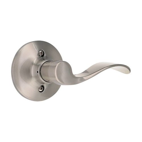 Shield Security Wave Right-Handed Dummy Door Lever In Satin Nickel