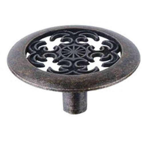 Anvil Mark 1-1/2 In Antique Brass Cabinet Knob Package Of 5