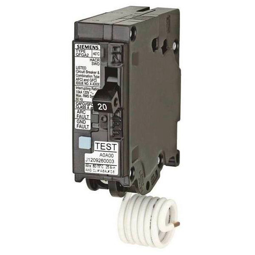 Siemens 20 Amp Gfci/Afci Dual Function Circuit Breaker 325487