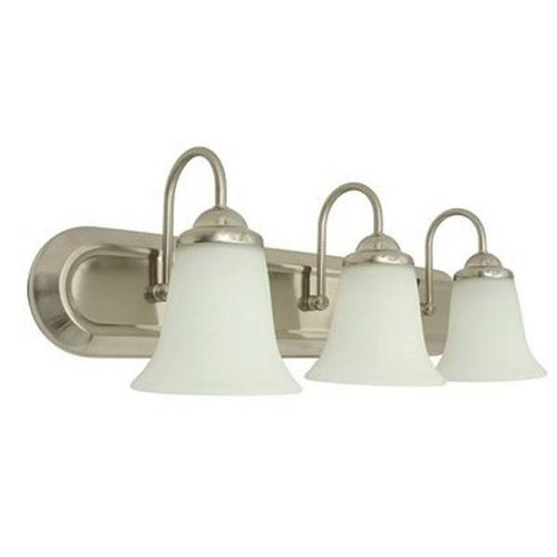 3-Light LED Vanity Fixture (Brushed Nickel)