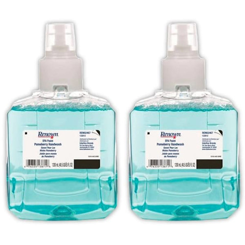 Renown Efa 1200 mL Pomeberry Scent Foam Hand Soap Refill For Renown Efa Dispensers, Case Of 2