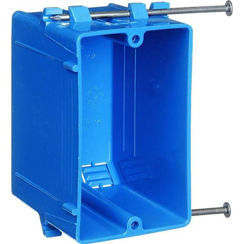 Carlon 1-Gang 18 Cu. In. PVC New Work Electrical Switch And Outlet Box (Blue)