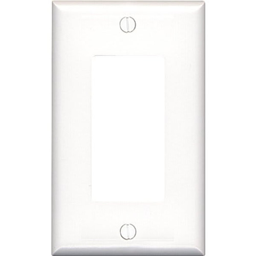 Leviton 1-Gang Decora Midsize Wall Plate, White