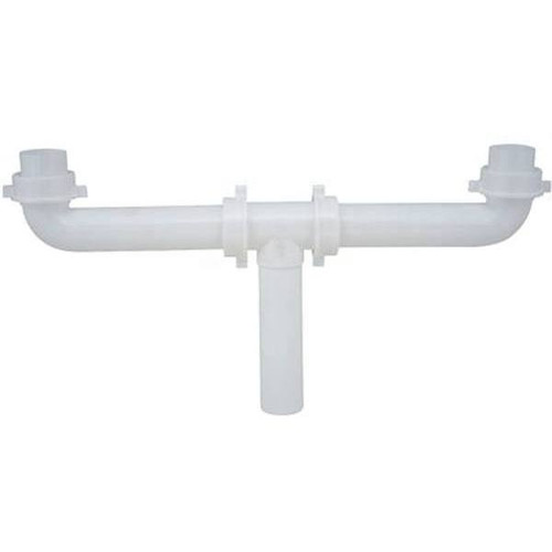 Durapro 1-1/2 In X 1.3 Ft White Plastic Dwv Center Outlet Waste