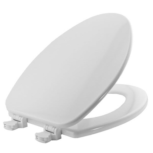 Church By Bemis Elongated Closed Front Toilet Seat In White
