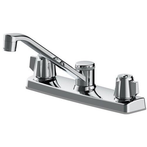 Double-Handle Pull Out Kitchen Faucet, Chrome