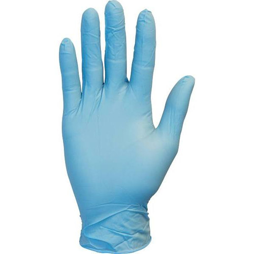 The Safety Zone Large Blue Nitrile Gloves Powder Free Latex, Case Of 1000