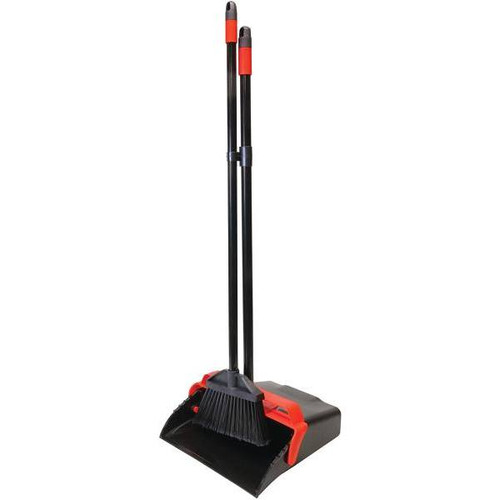 Maxiplus 13" Assembled Lobby Dust Pan With Lobby Broom