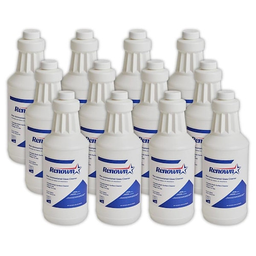 Renown Non-Ammonia Glass Cleaner, 32 Oz, Case Of 12