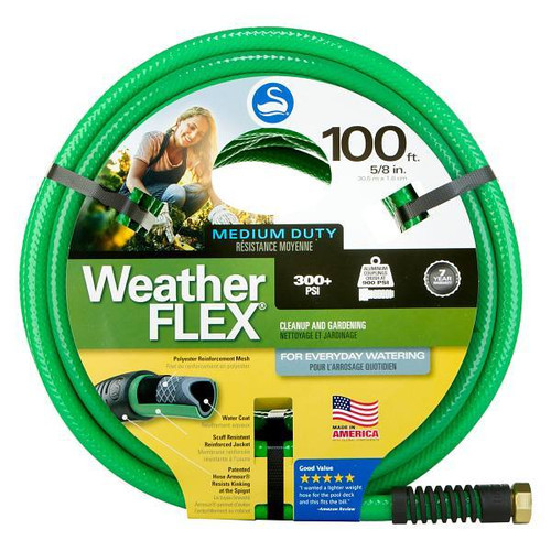Swan Weatherflex 5/8 In. X 100 Ft. Medium Duty Garden Hose SNWF58100