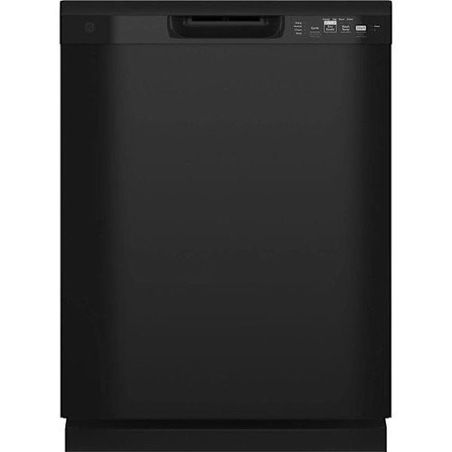 GE ENERGY STAR 24 In. Front Control SmartHQ Dishwasher With Plastic Interior Tall Tub, Black
