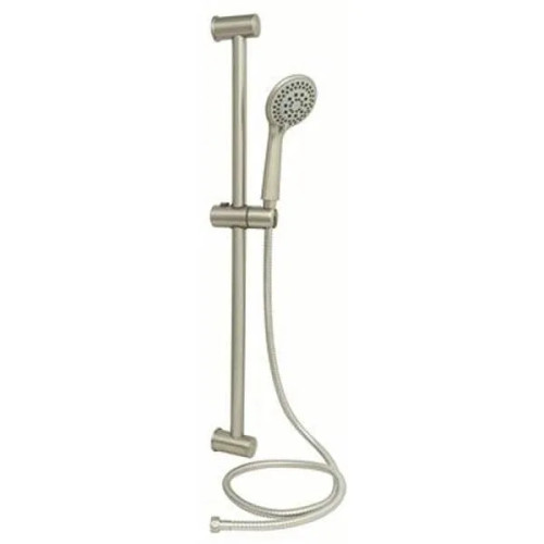 Seasons 5-Spray Patterns 4" Single Wall Mount Low Flow Handheld Showerhead in Brushed Nickel