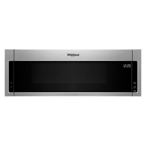 Whirlpool 1.1 Cu. Ft. Over The Range Low Profile Microwave Hood Combo, Stainless Steel, 1000 W
