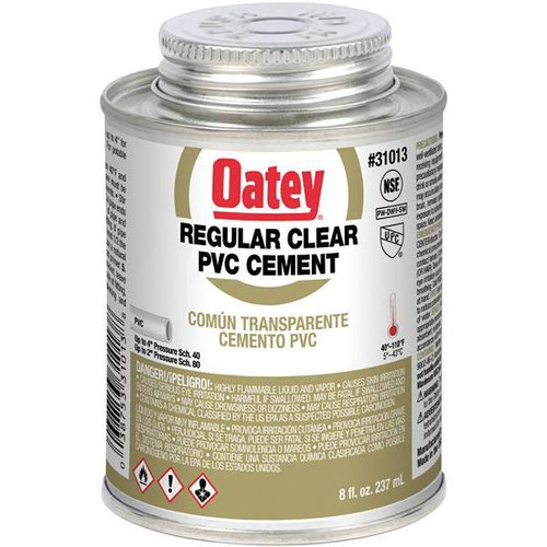 Oatey 8 Oz Regular Clear PVC Cement