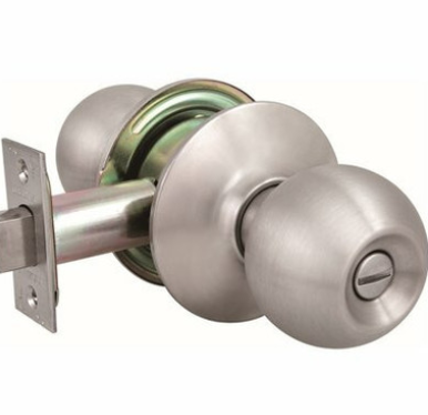 Us Lock 2010 Series Gr2 Entrance 2-3/4 In. Backset Us32d Ball Door Knob Sc1 C360B-L77BJQ