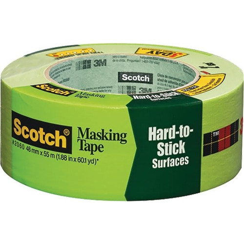 3M 2060-2a 48mm X 55m Green Scotch Lacquer Masking Tape S/w, Case Of 24