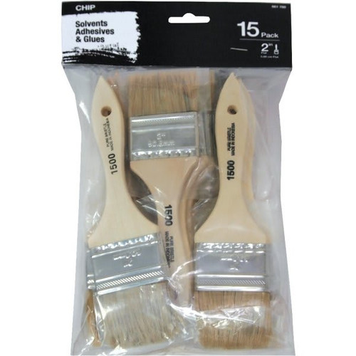 2 In. Flat Chip Brush Set Package Of 15